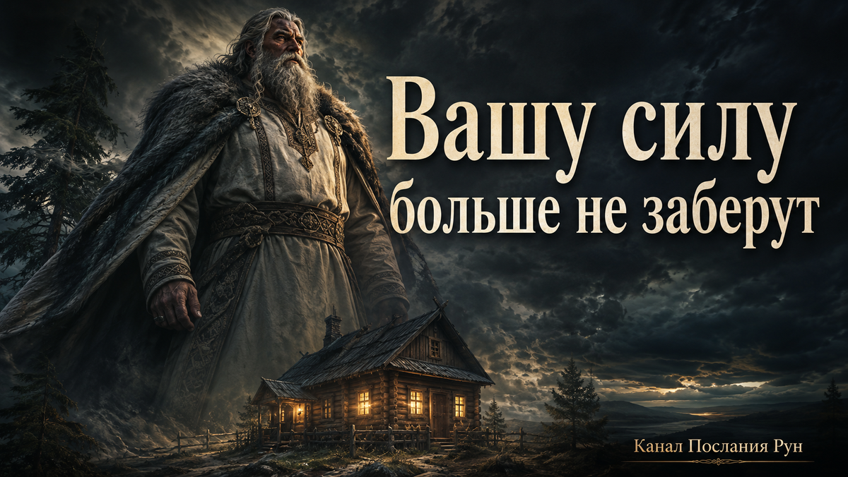 Отец Рода ставит защиту у дома души: рунический расклад о возвращении силы, закрытии потерь и родовом стражe у Вашей двери.