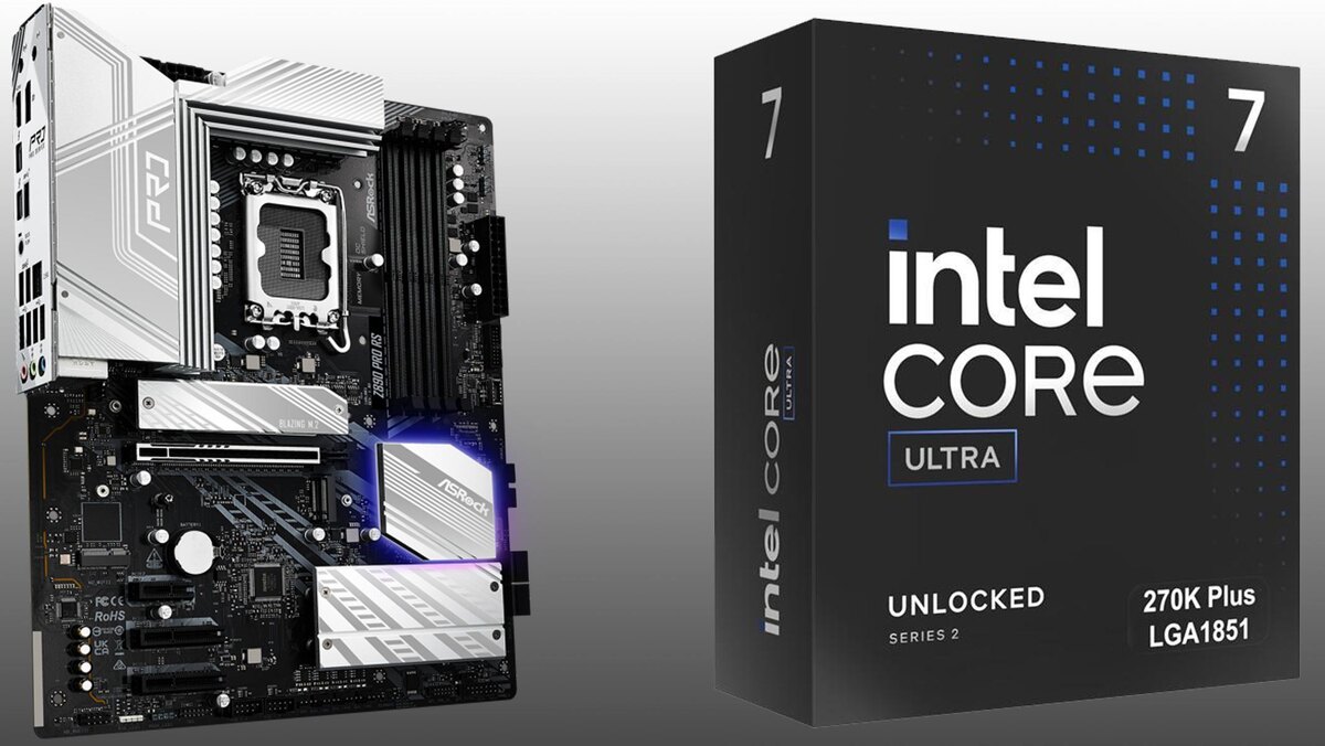 Платформа Intel с Core Ultra 7 и Z890 интересна тем, что в бандл часто кладут 32 ГБ DDR5 — сейчас это особенно ценно.