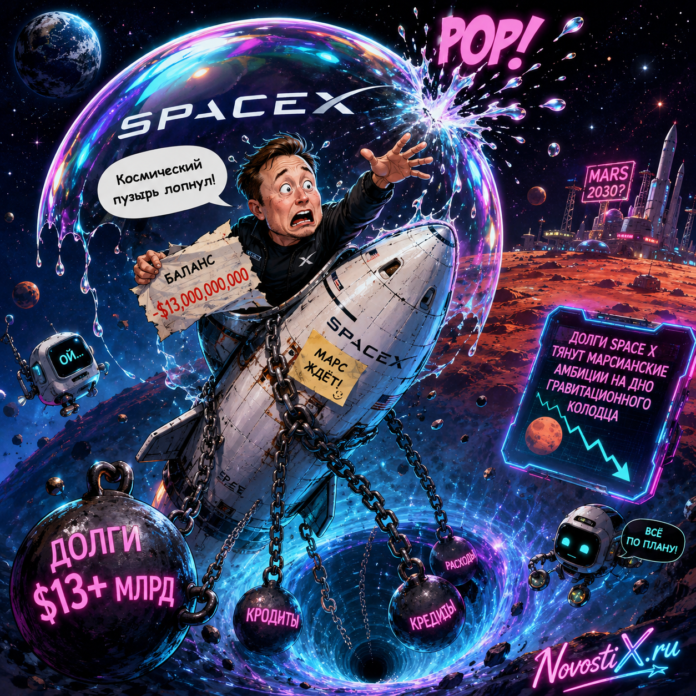    Финансовые проблемы SpaceX ставят под угрозу амбициозные планы по колонизации Марса