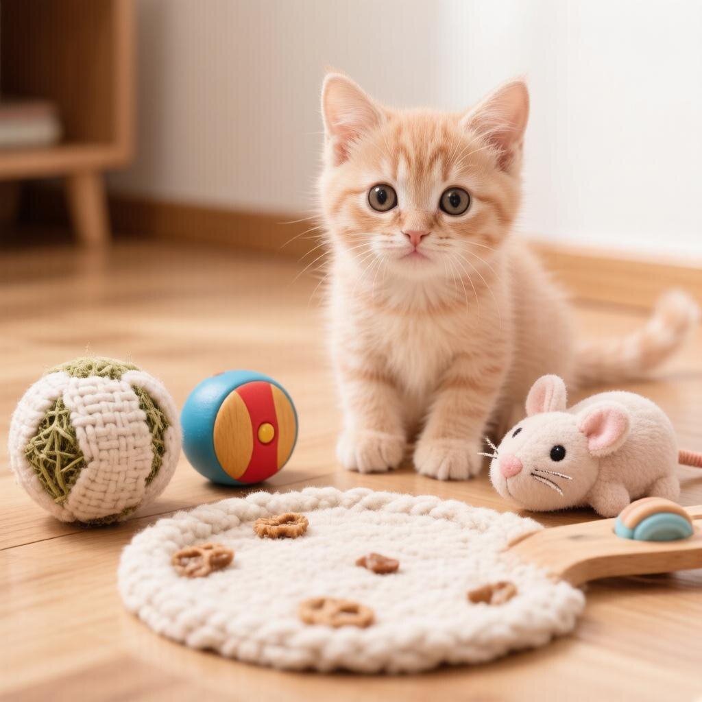 Игрушки для котёнка: гид по безопасности и развитию