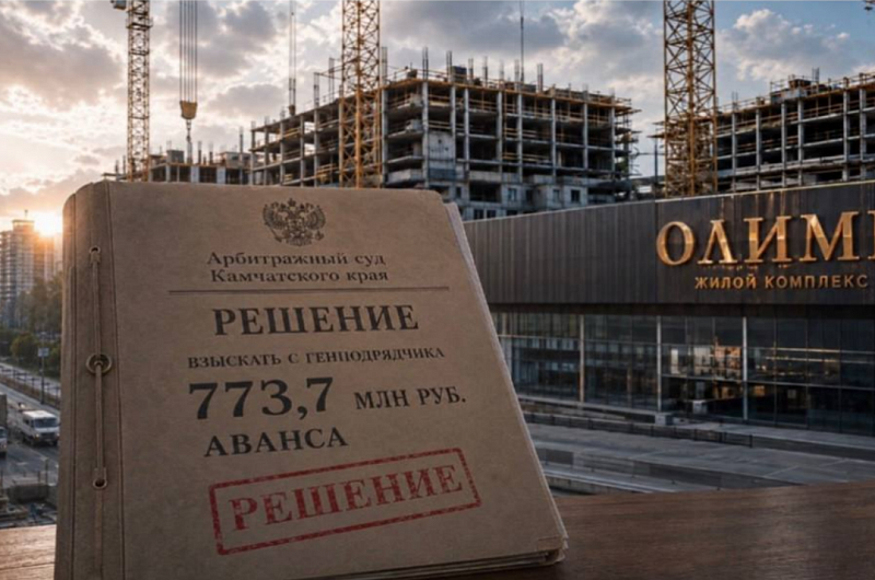 Более 770 миллионов вернут строители жилого комплекса за срыв стройки на Камчатке