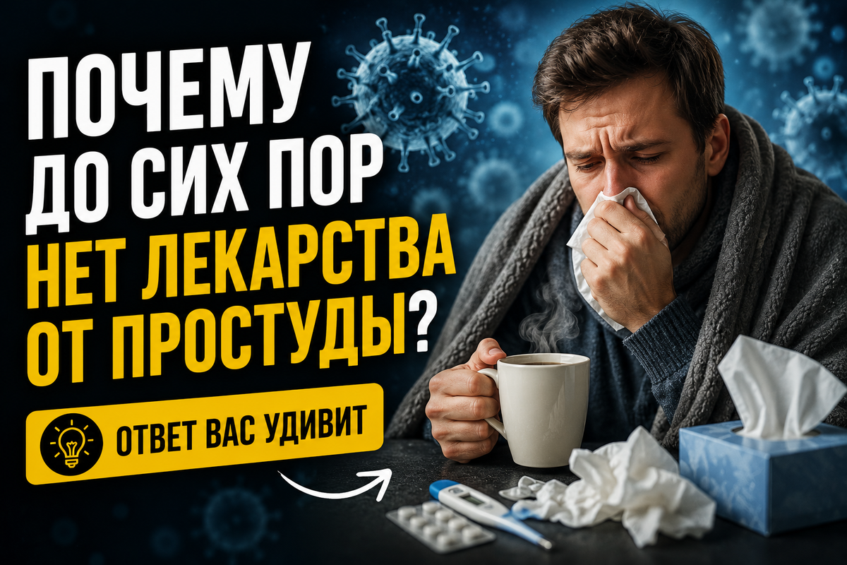Почему человечество до сих пор не может победить обычную простуду?