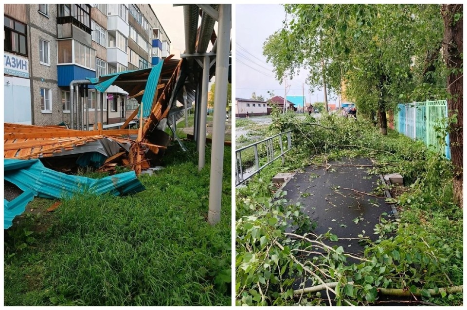    В Туринске от стихии пострадали крыши трех домов. Фото: Администрация Туринского муниципального округа