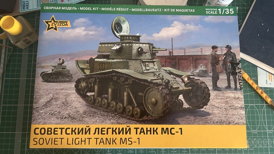 Модель танка МС-1 (Zvezda 1:35) Новинка июня 2026