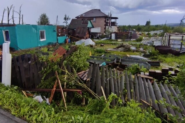    Разрушенные дома в Кушве. Фото: соцсети