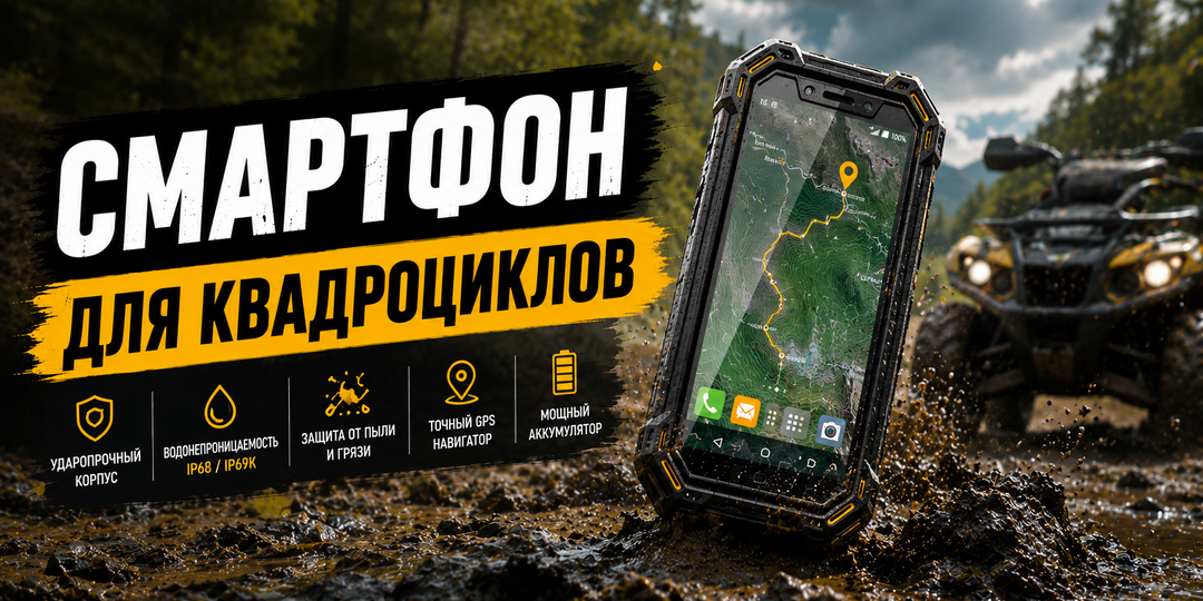 Смартфон для квадроциклиста: надежный навигатор и связист в бездорожье