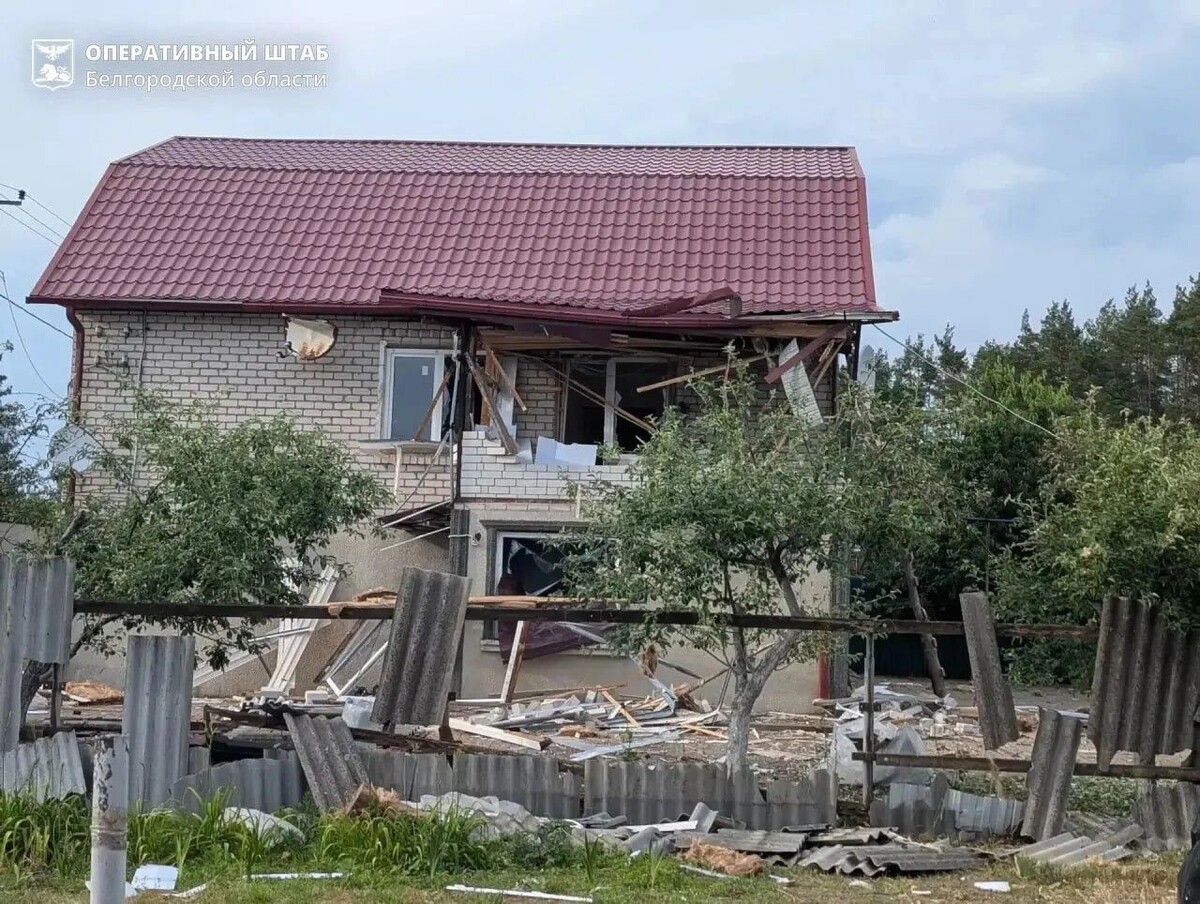   Последствия атак БПЛА в Белгородской области 23 июня    t.me/operativno31