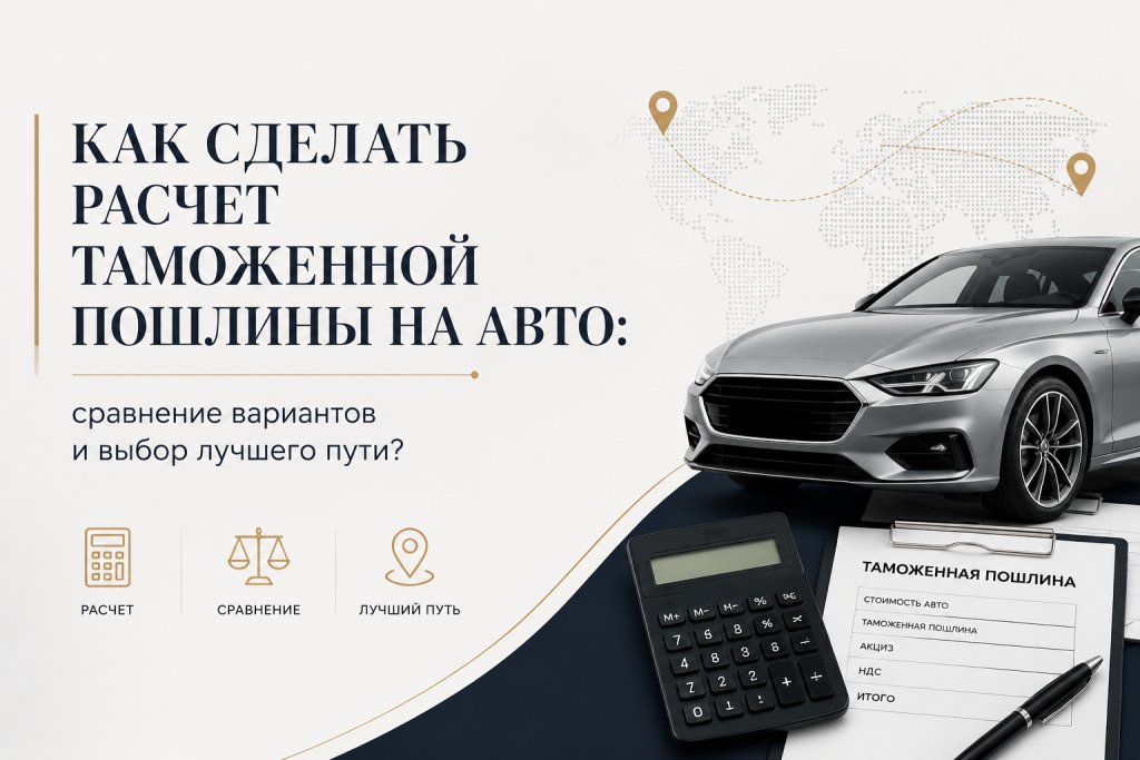    Как сделать расчет таможенной пошлины на авто: сравнение вариантов и выбор лучшего пути?