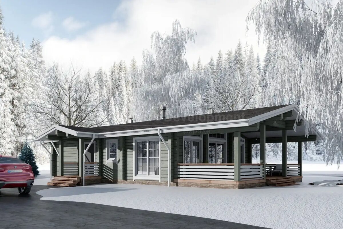 Проект дома из клееного бруса "Медное озеро" | Wood Development