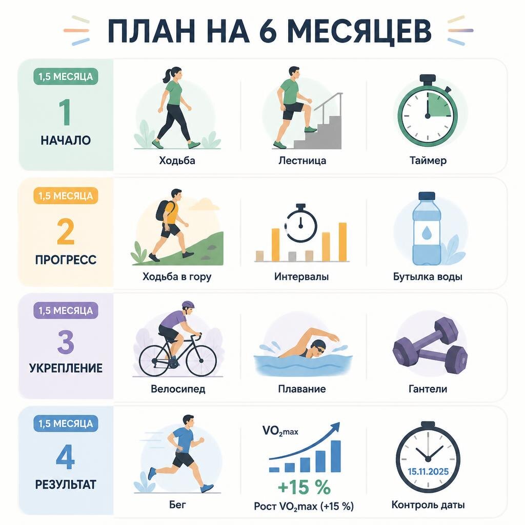 От ходьбы до бега — понятный путь к лучшей выносливости и свободе движений