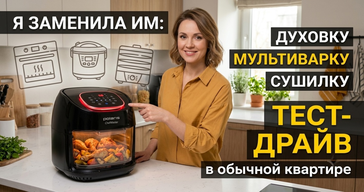 Polaris Аэрогриль электрический для дома