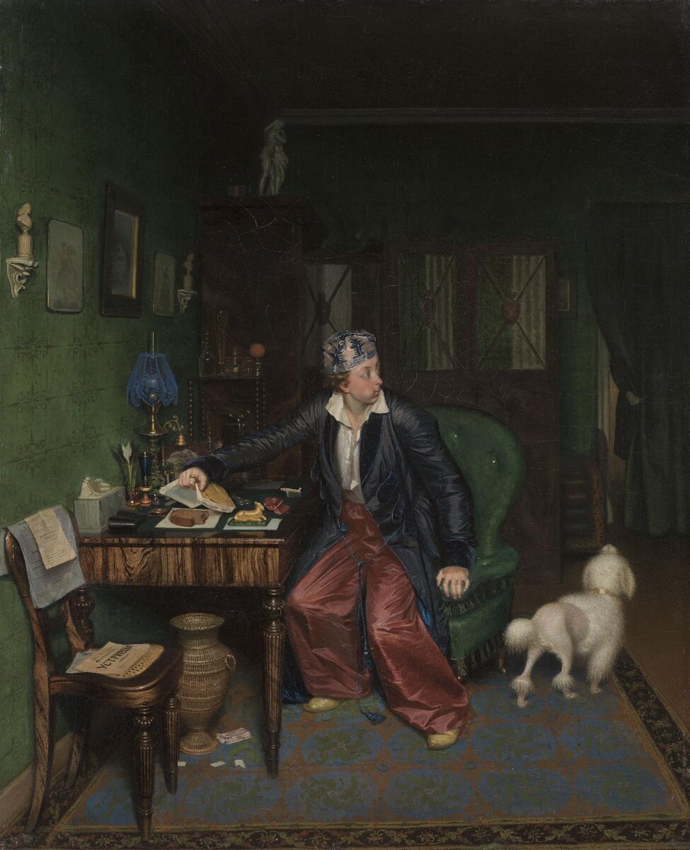    П.А. Федотов. Завтрак Аристократа. 1849-1850Государственная Третьяковская галерея