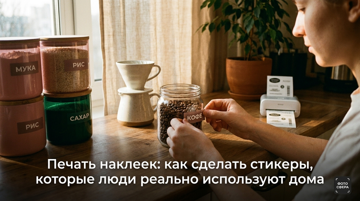 Печать наклеек: как сделать стикеры, которые реально используют дома
