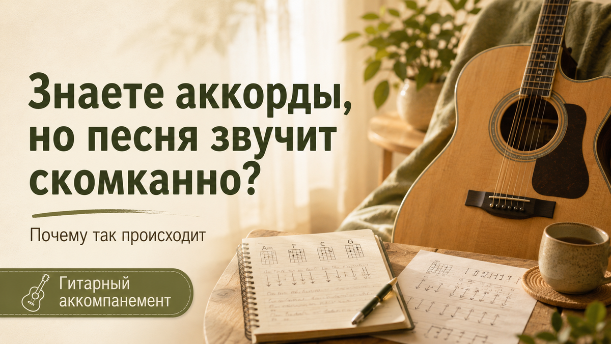 Знаете аккорды, но песня звучит скомканно? Почему так происходит