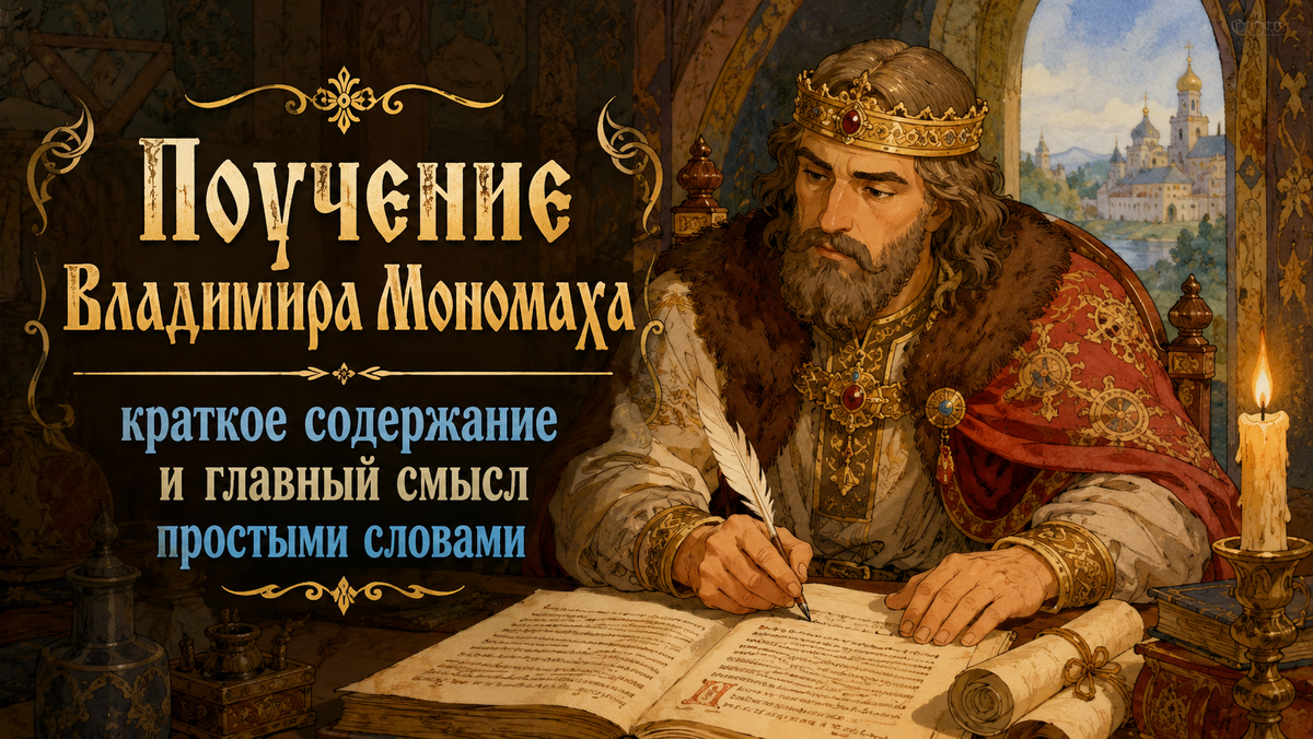Поучение Владимира Мономаха. Краткое содержание и главный смысл простыми словами.