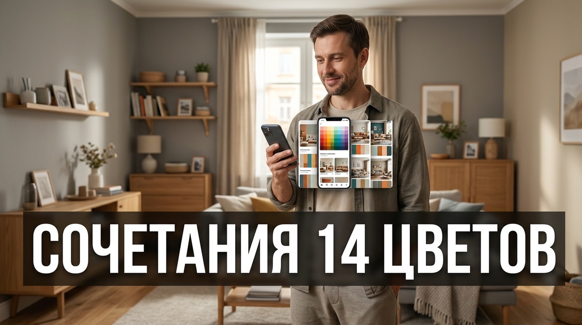    Каталог из 14 базовых цветов — с чем сочетается каждый и как примерить связку на фото своей комнаты Михаил Юрьевич