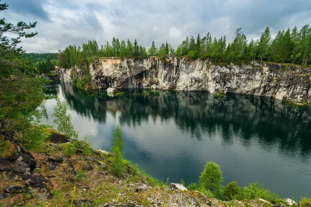    Горный парк Рускеала в Карелии. Фото: PressFoto