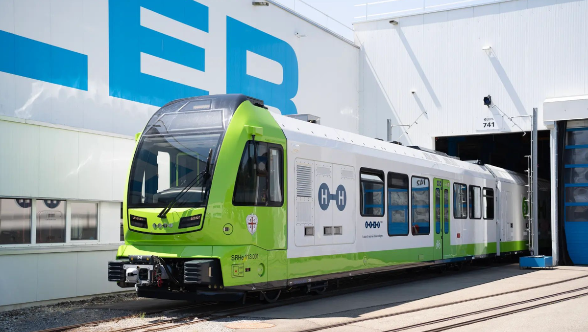 Фото Stadler. Поезд на водородном топливе.