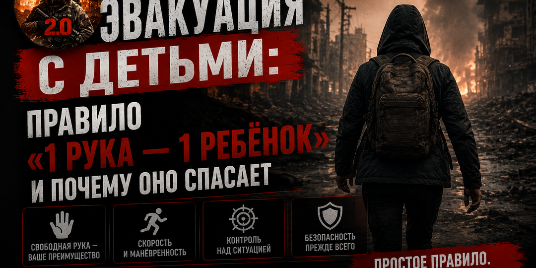 Эвакуация с детьми: правило «1 рука — 1 ребёнок» и почему оно спасает