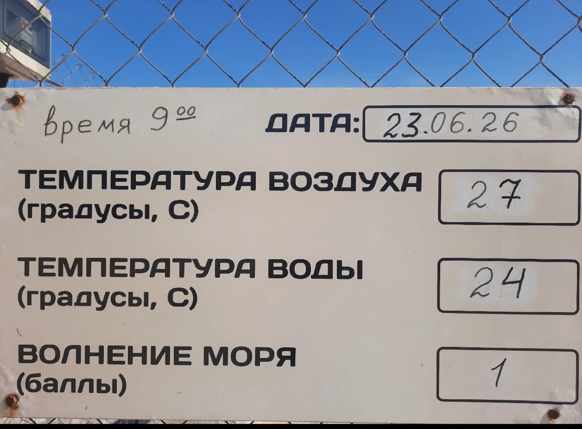 Прекрасная погода в Черноморском.