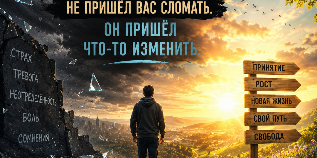 КРИЗИС НЕ ПРИШЁЛ ВАС СЛОМАТЬ. ОН ПРИШЁЛ ЧТО-ТО ИЗМЕНИТЬ
