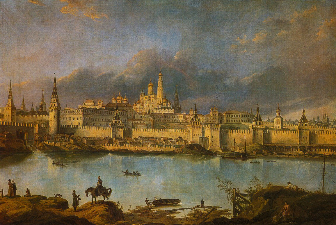 Источник: Картина «Московский Кремль в 17 веке» (К.И. Рабус), реконструкция облика Кремля рубежа XVII–XVIII веков