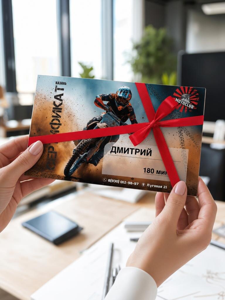 Подарочный сертификат на прокат эндуро