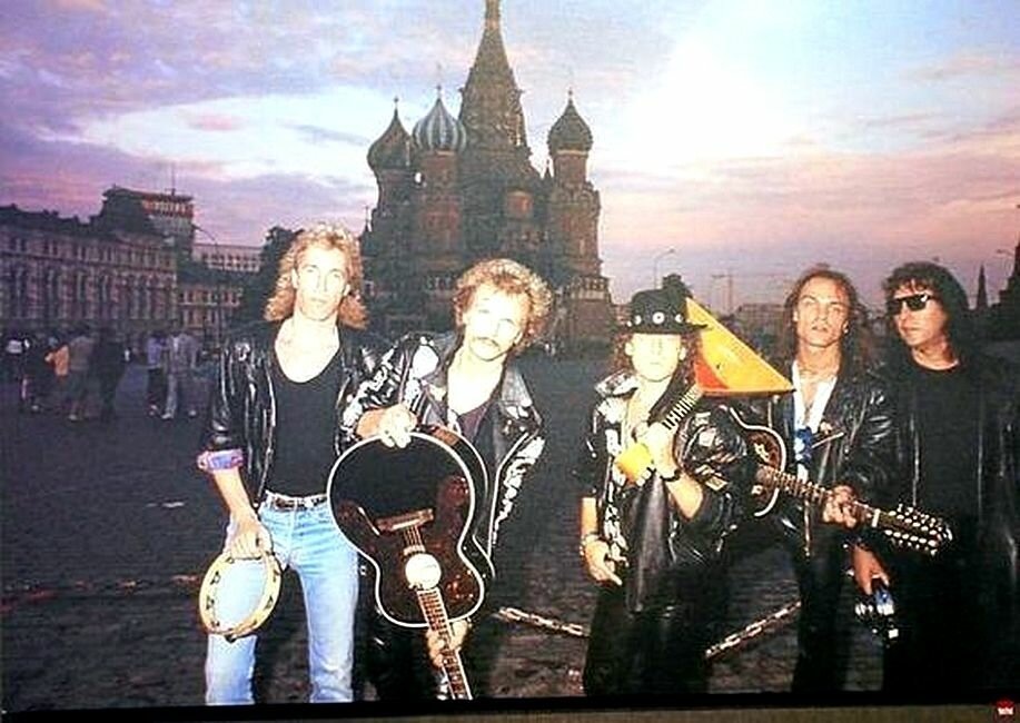 Группа «Scorpions» на Красной площади. Фото из открытых источников