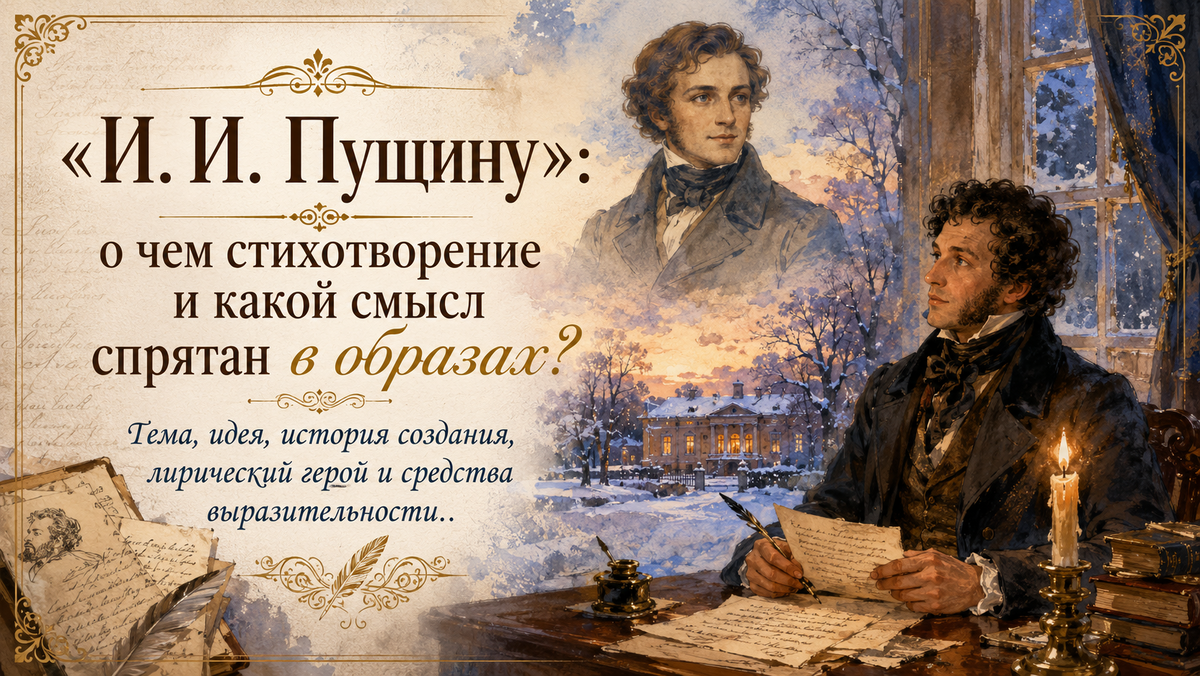 «И. И. Пущину»: о чем стихотворение и какой смысл спрятан в образах? 