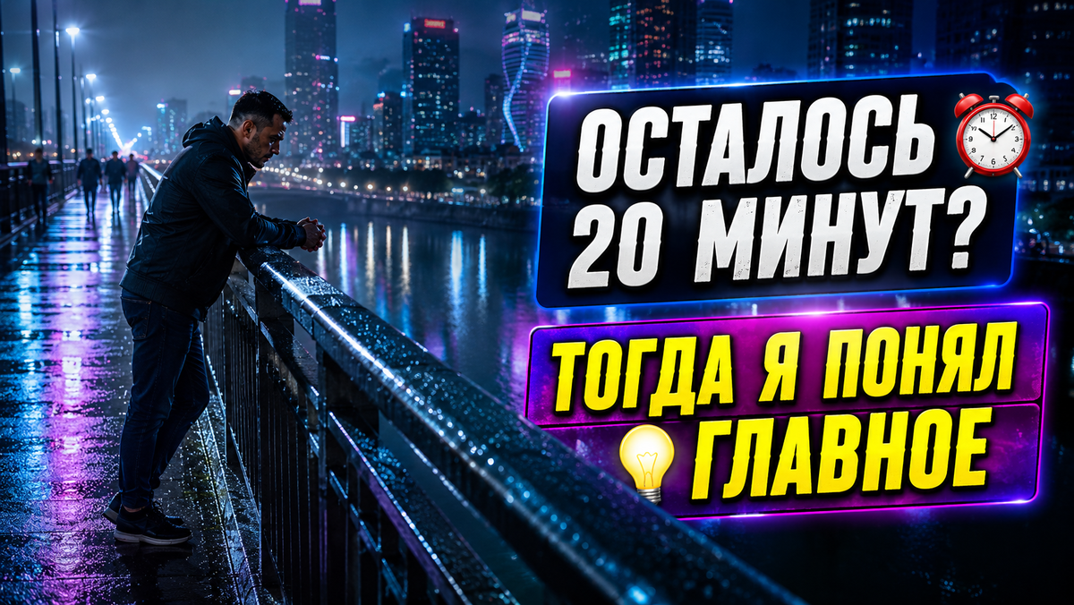 😳 Если бы вам сказали, что жить осталось 20 минут... Что бы вы сделали?