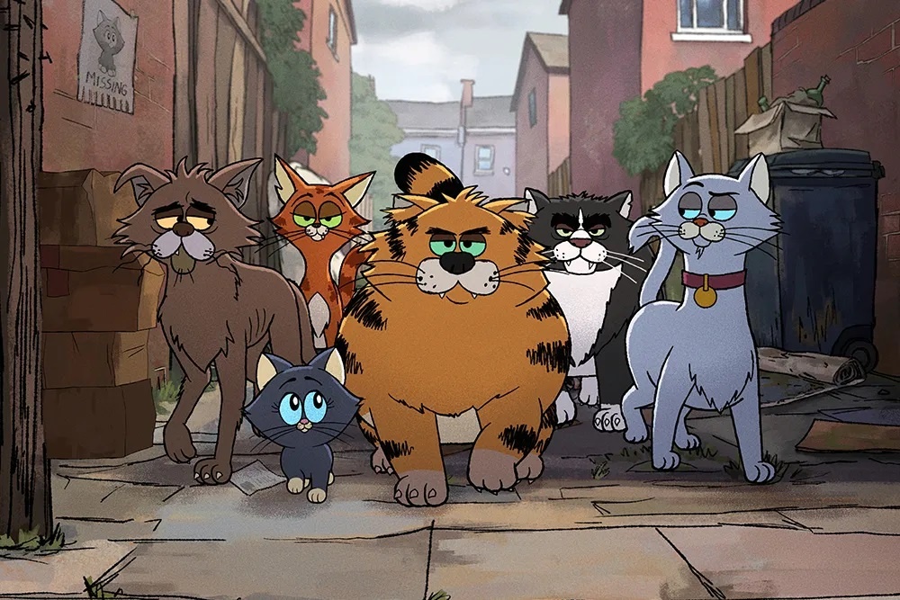    Выживать котам на улице помогает исключительно черный юмор. / Netflix