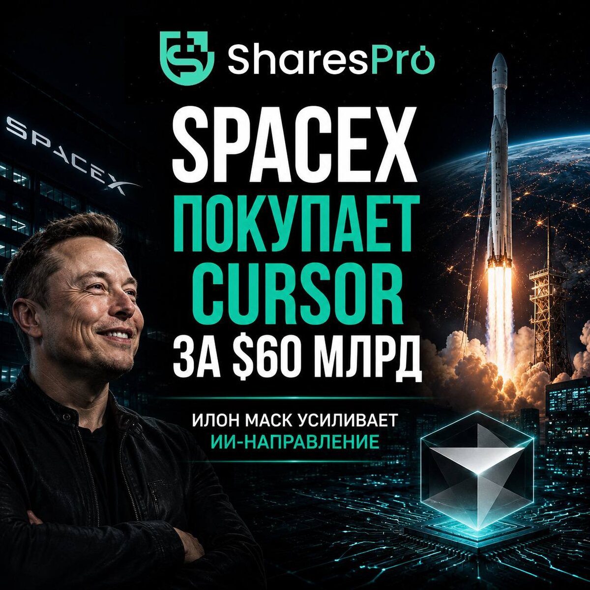 SpaceX покупает Cursor