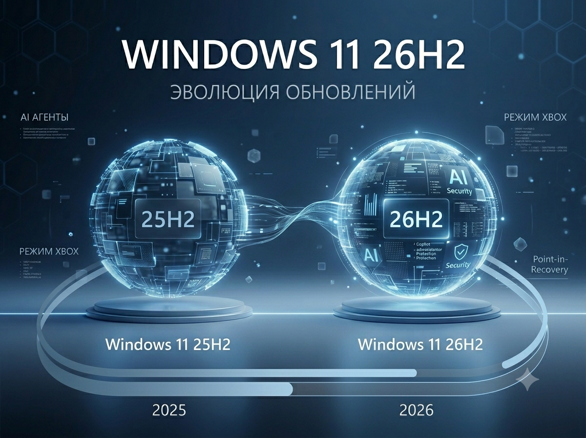 Windows 11 26H2: что изменится в обновлении 2026 года / Дзен.Уловка-32