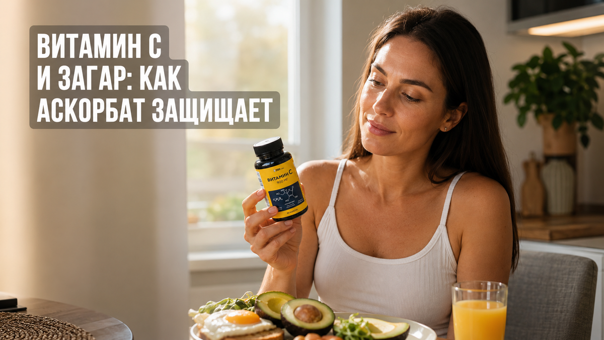Витамин C аскорбат для защиты кожи от ультрафиолетовых лучей