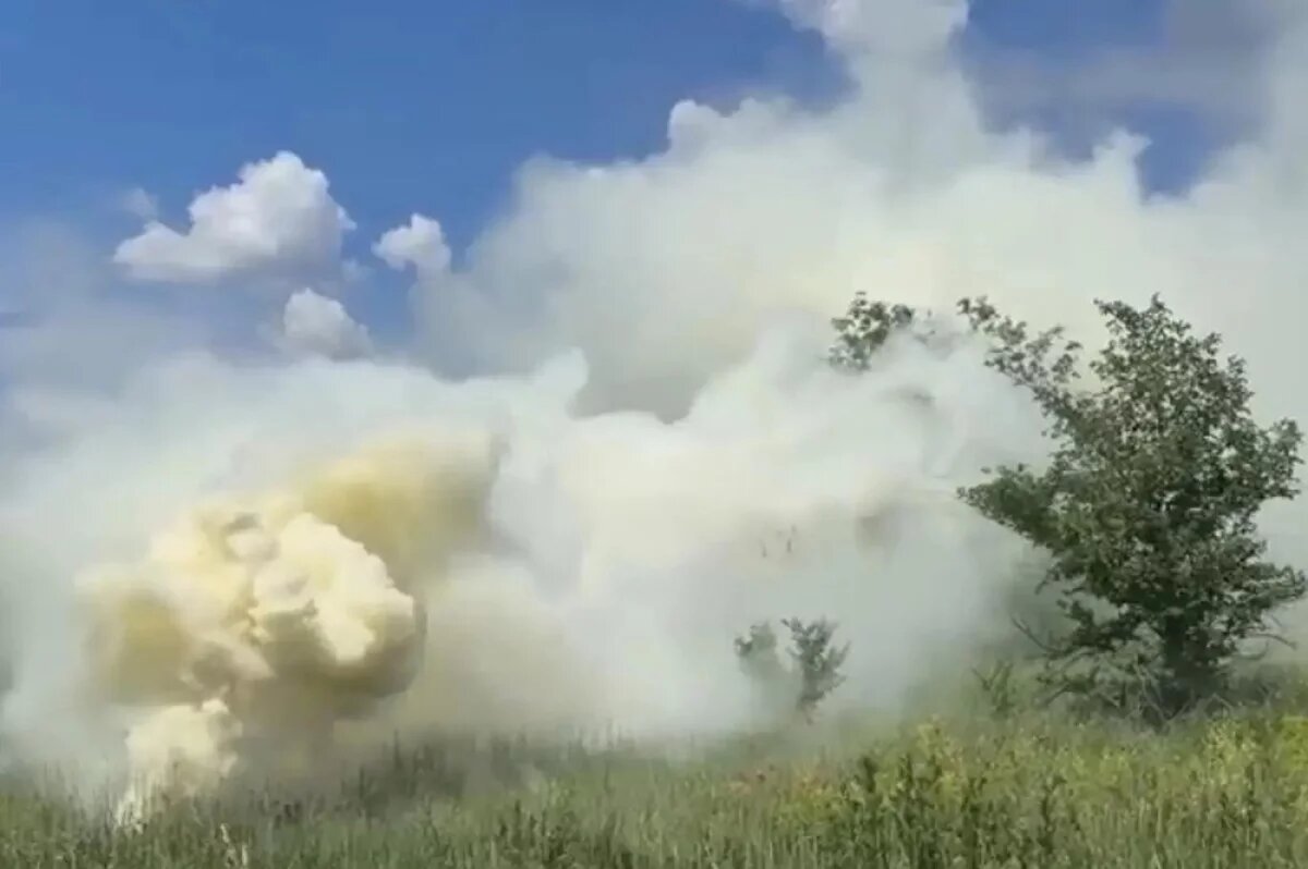    Создание дымовой завесы с помощью БПЛА.