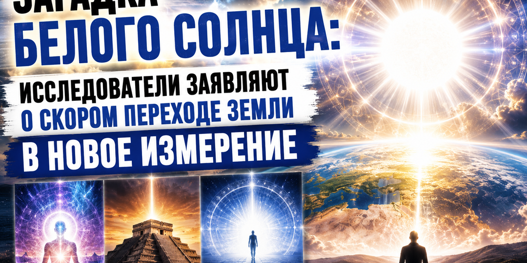 ЗАГАДКА БЕЛОГО СОЛНЦА: "ЗЕМЛЯ СКОРО ПЕРЕЙДЁТ В НОВОЕ ИЗМЕРЕНИЕ" — ИССЛЕДОВАТЕЛИ!