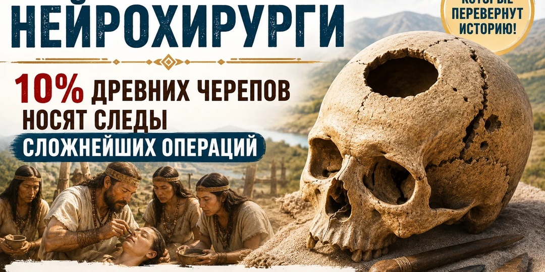 Они оперировали черепа без наркоза — и выживали! Как каменный век скрыл от нас гениальных нейрохирургов?