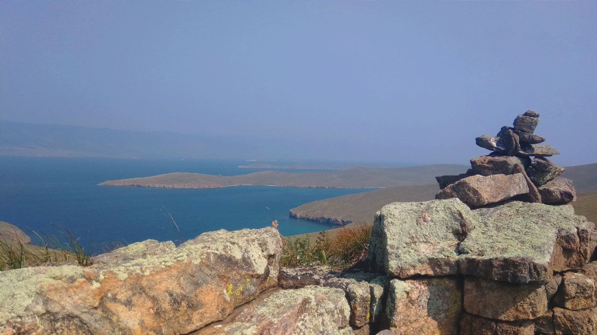 Это на острове Ольхон, все в дыму. Но все равно очень красиво.