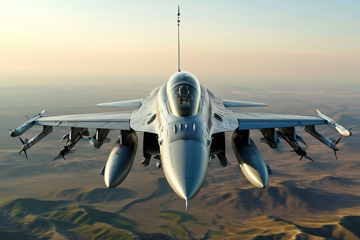 Военные силы Запада направили два истребителя F-15 для перехвата самолета.  Фото: Изображение сгенерировано с помощью ИИ / Маргарита Неклюдова