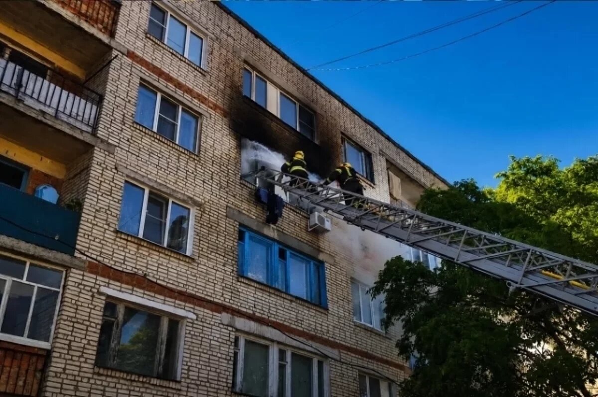    В Ефремове при пожаре спасли ребёнка, пятерых взрослых и двух кошек