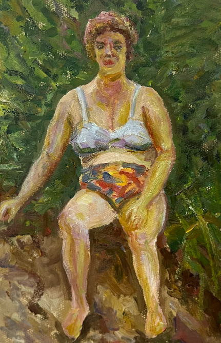 А. Яхругин. "Женщина в купальнике". Из частной коллекции.