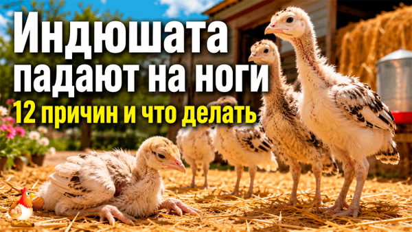 Почему индюшата падают на ноги – 12 причин и что срочно делать