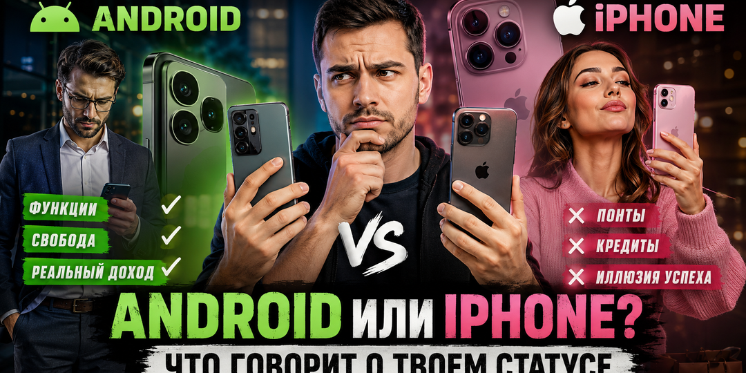 Операционная система как «ред флаг»: Почему соцсети сошли с ума на теме iPhone и Android