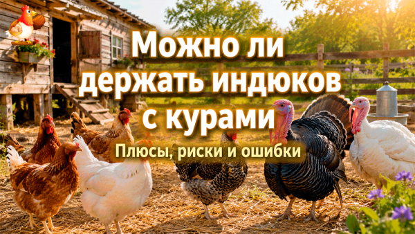 Можно ли держать индюков с курами – правда, риски и ошибки 🐔🦃😅
