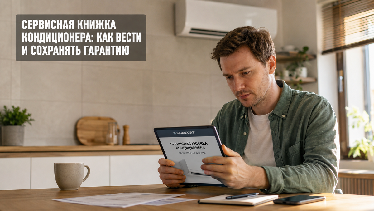 Сервисная книжка кондиционера в электронной версии, инструкция по гарантии на русском