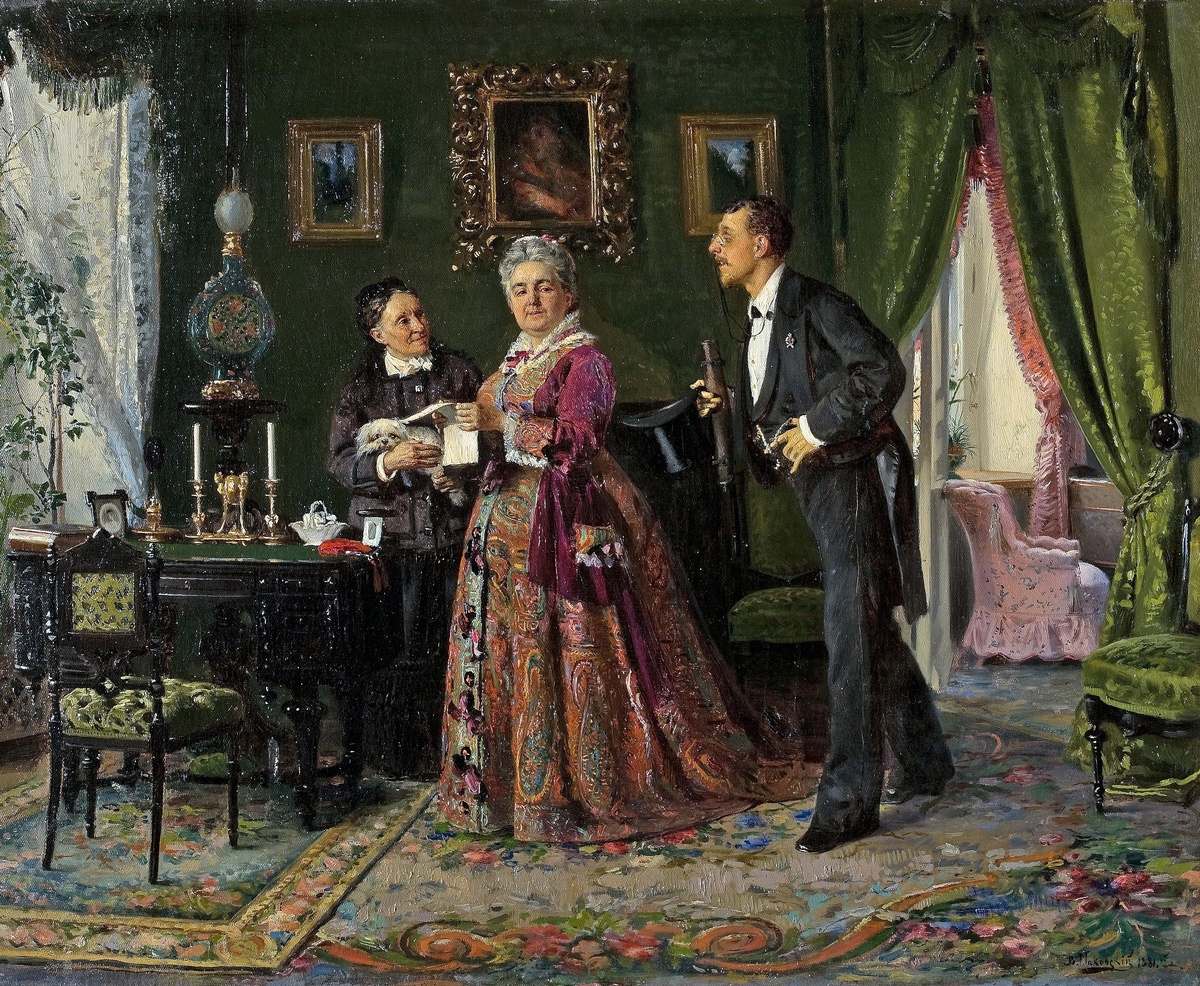 Деловой визит, В. Маковский
