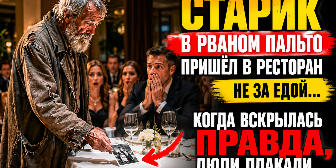 «Проваливай, оборванец! Мы тебе не благотворительный фонд»: владелец выгнал старика из ресторана, а потом чуть не сгорел со стыда