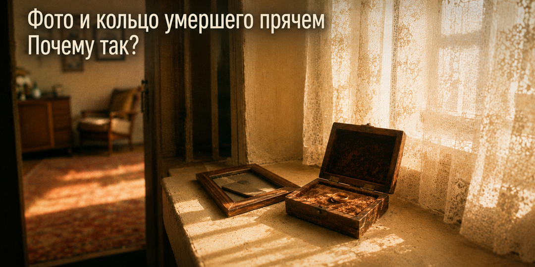 Фото и кольцо умершего прячем, а о смерти даже нельзя поговорить. Почему так?
