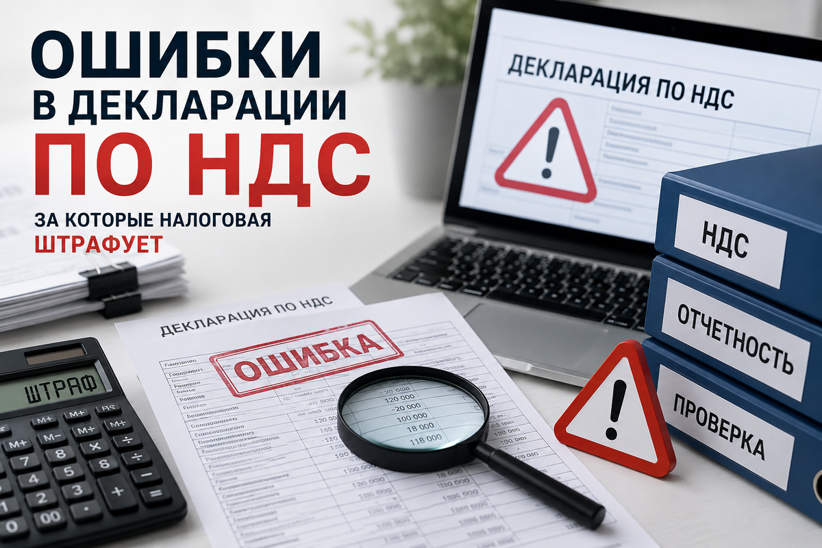 Даже небольшая ошибка в декларации по НДС может привести к штрафу. В статье разбираем самые частые нарушения и способы их избежать. 💼📑⚠️
