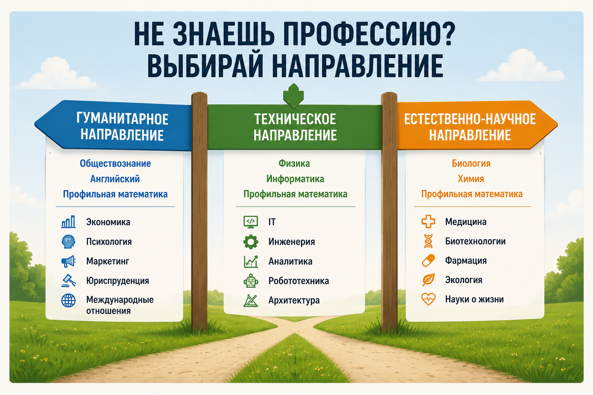 Как выбрать ЕГЭ если не знаешь профессию